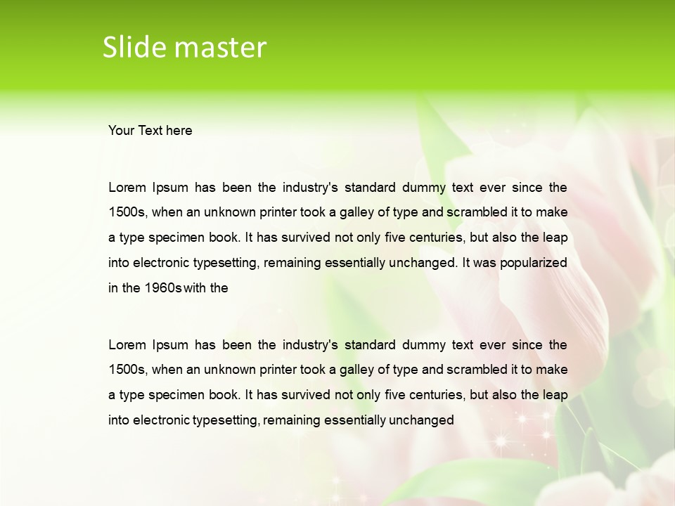 Decorate Flora Isolate PowerPoint Template