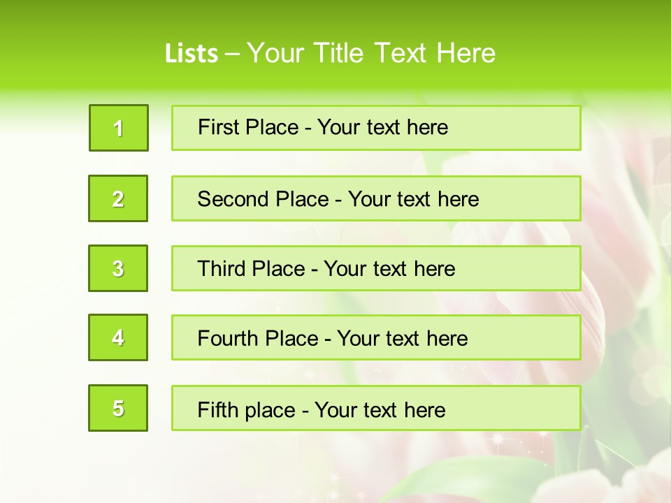Decorate Flora Isolate PowerPoint Template