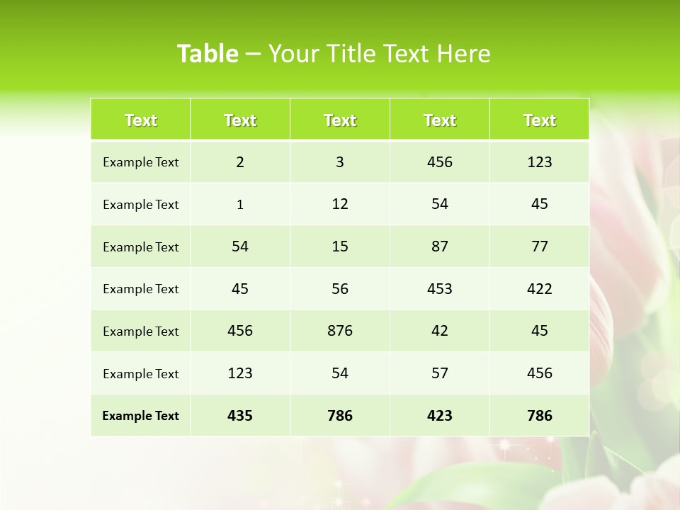 Decorate Flora Isolate PowerPoint Template