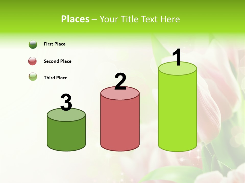 Art Tulip Background PowerPoint Template