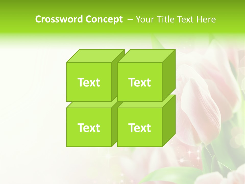 Art Tulip Background PowerPoint Template