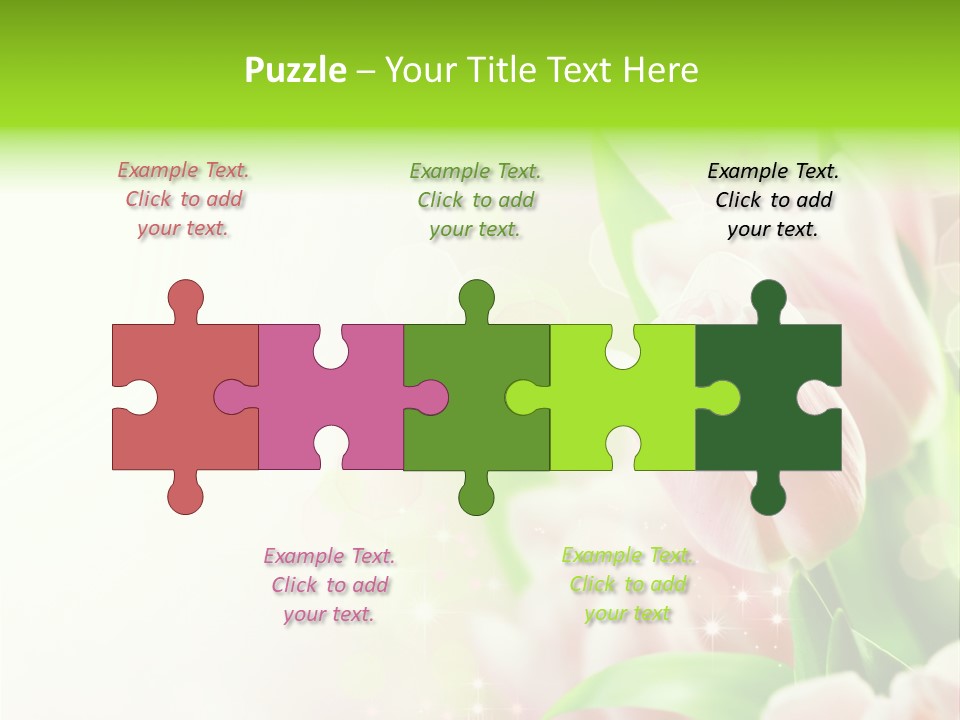 Art Tulip Background PowerPoint Template