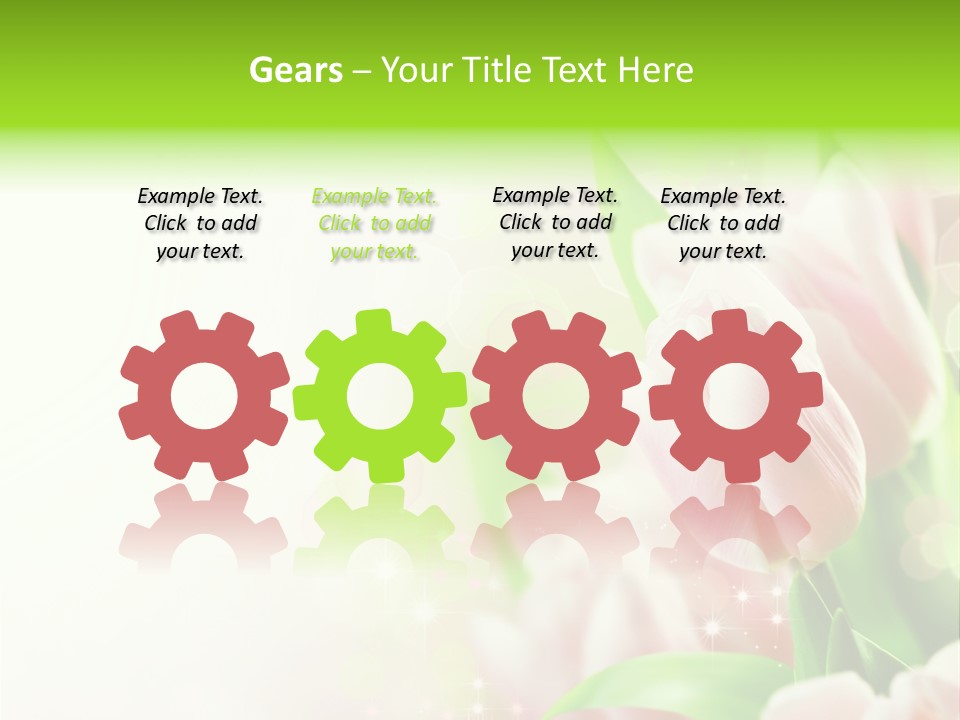 Art Tulip Background PowerPoint Template