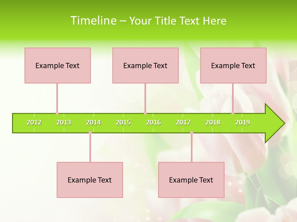 Art Tulip Background PowerPoint Template