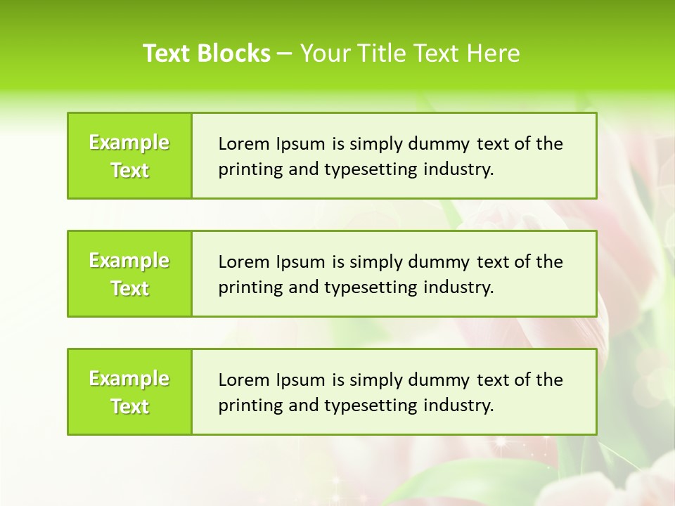 Art Tulip Background PowerPoint Template