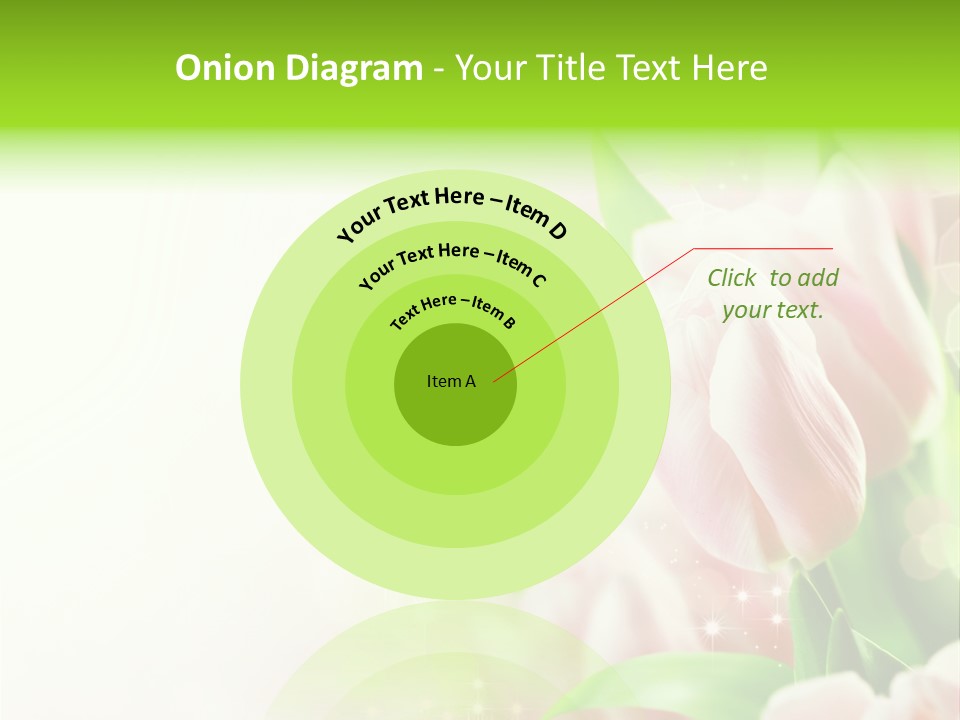 Art Tulip Background PowerPoint Template