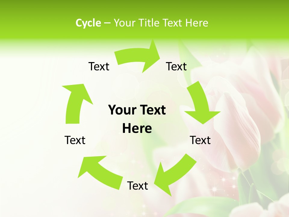 Art Tulip Background PowerPoint Template