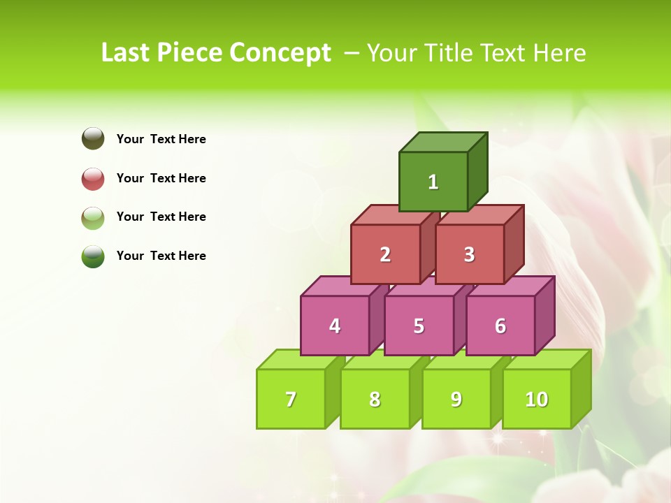 Art Tulip Background PowerPoint Template