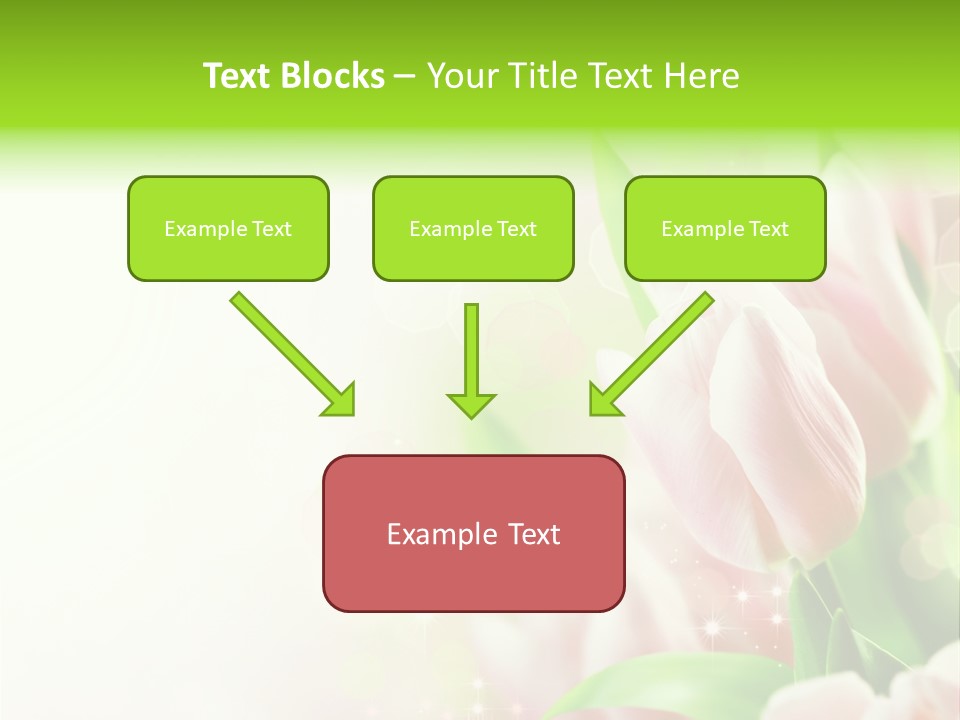 Art Tulip Background PowerPoint Template
