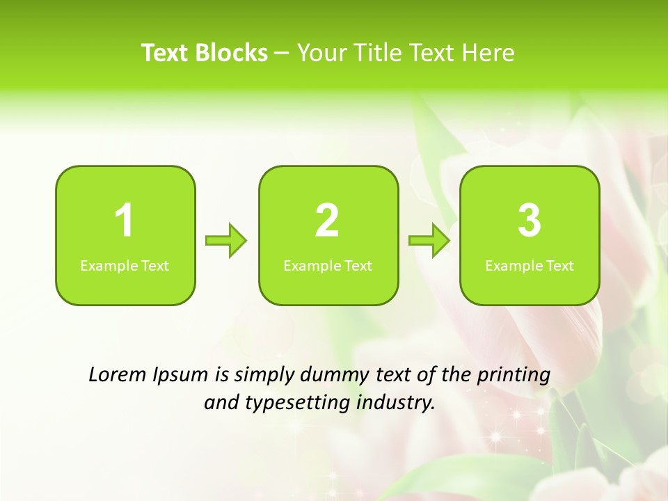 Art Tulip Background PowerPoint Template