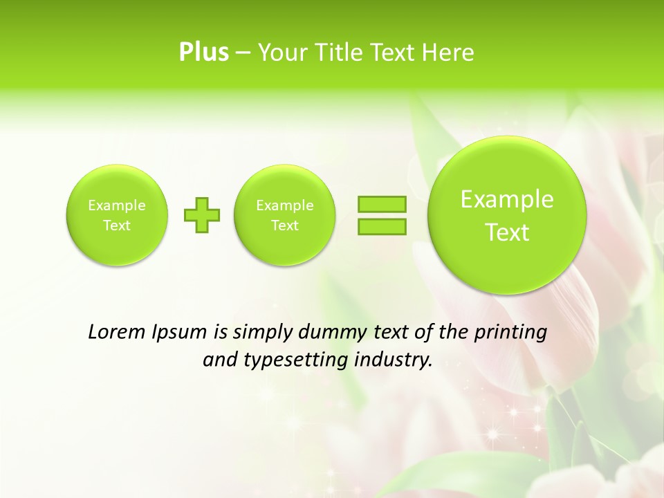 Art Tulip Background PowerPoint Template