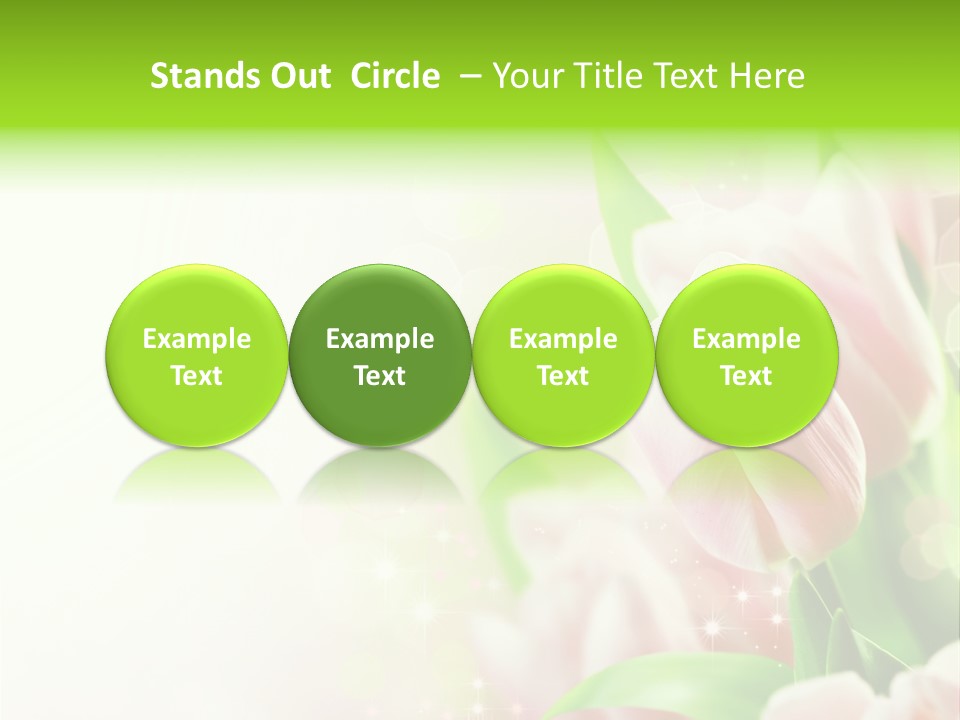 Art Tulip Background PowerPoint Template