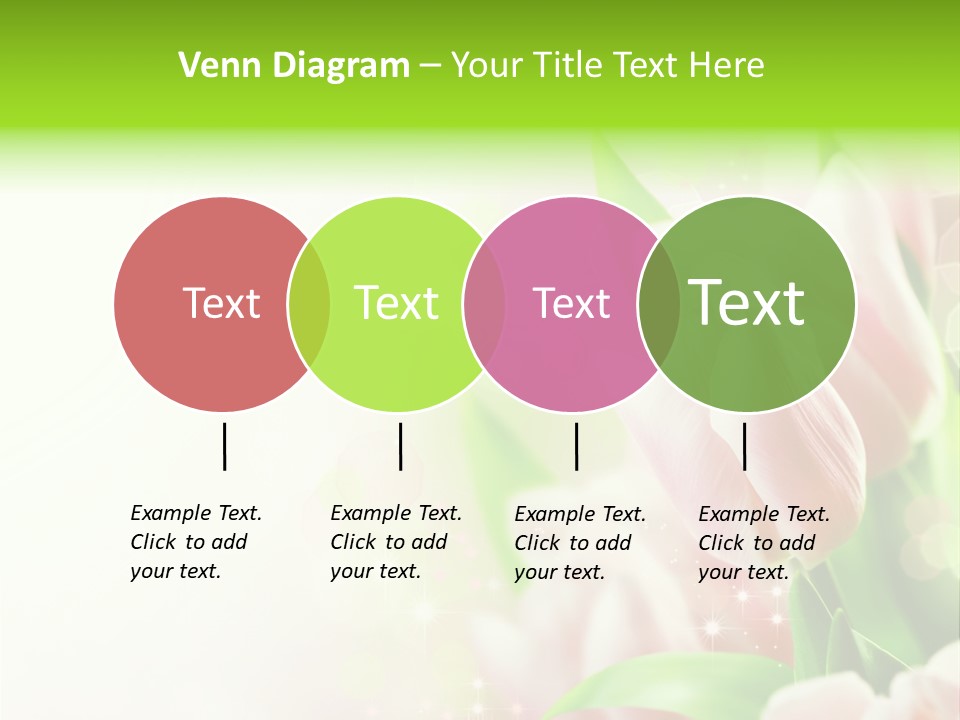 Art Tulip Background PowerPoint Template