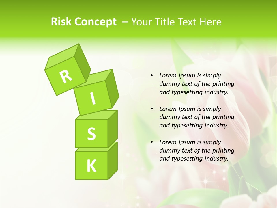 Art Tulip Background PowerPoint Template