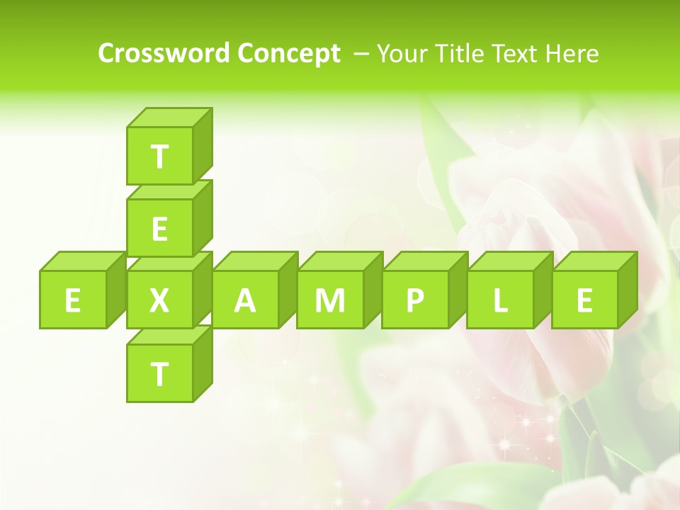 Art Tulip Background PowerPoint Template