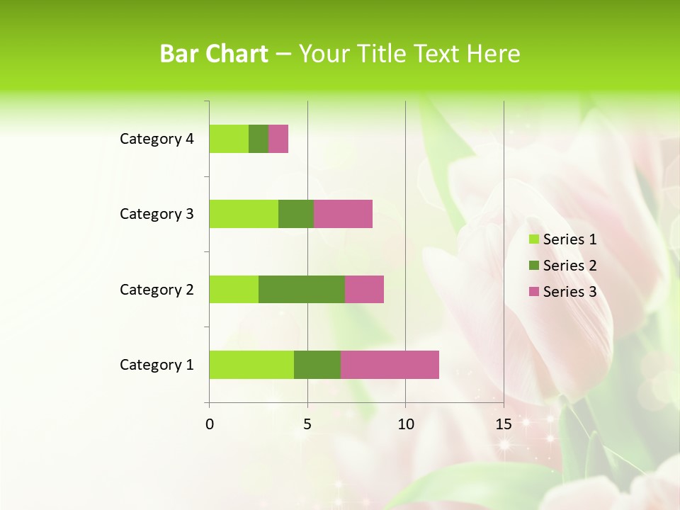 Art Tulip Background PowerPoint Template