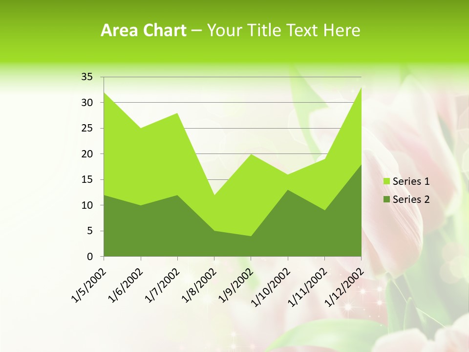 Art Tulip Background PowerPoint Template