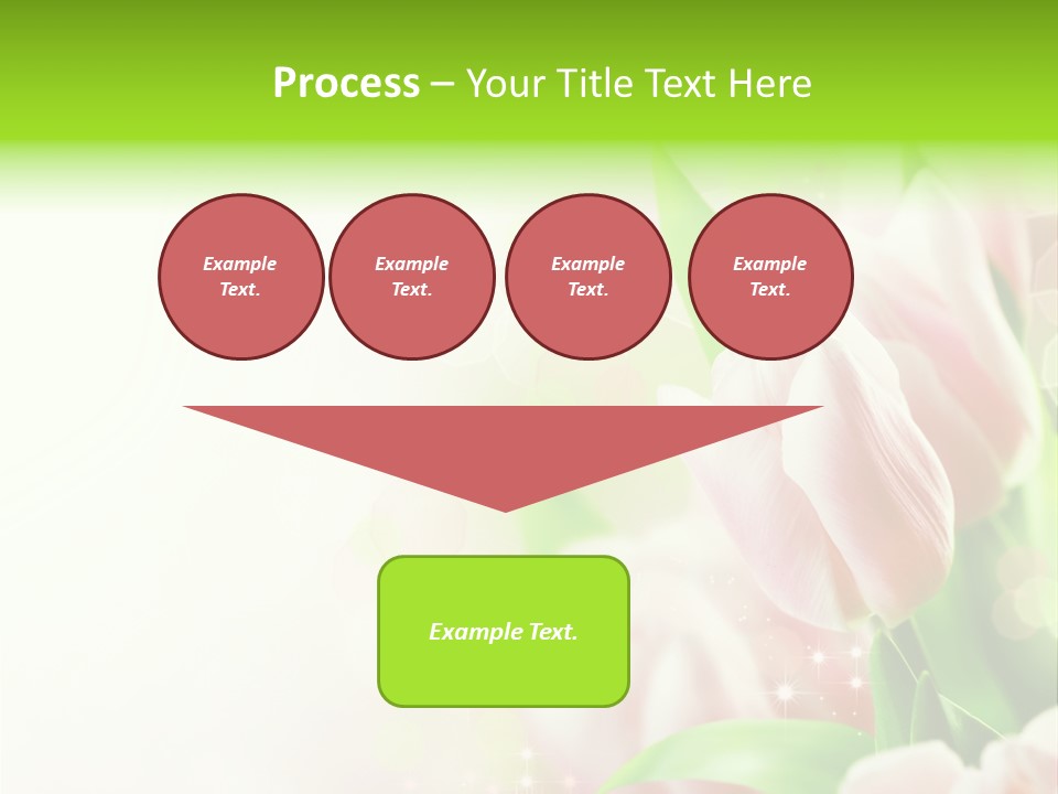 Art Tulip Background PowerPoint Template