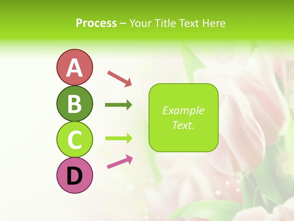 Art Tulip Background PowerPoint Template