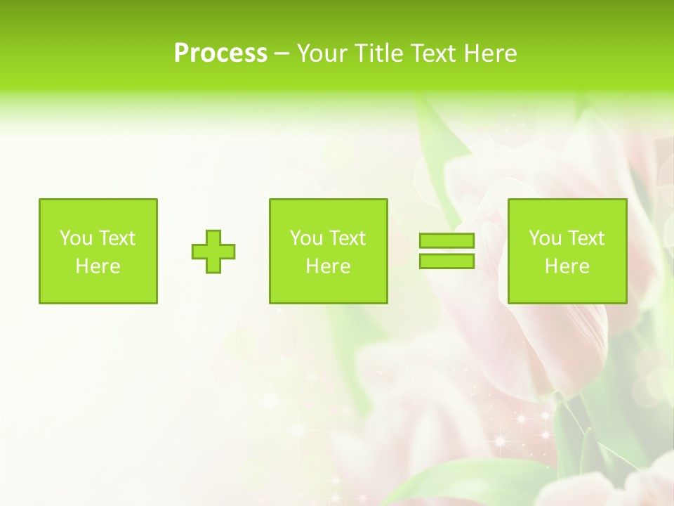 Art Tulip Background PowerPoint Template