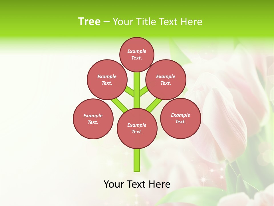 Art Tulip Background PowerPoint Template