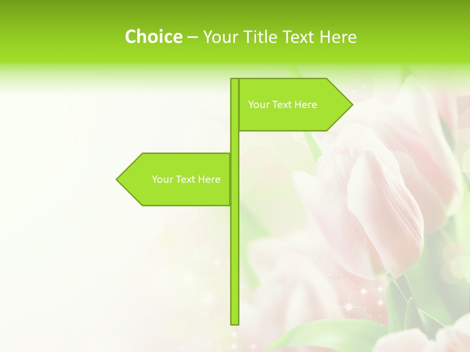 Art Tulip Background PowerPoint Template