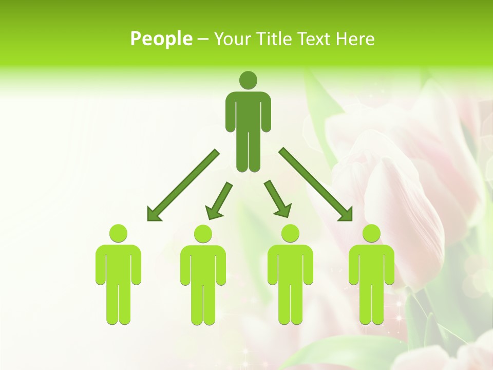 Art Tulip Background PowerPoint Template