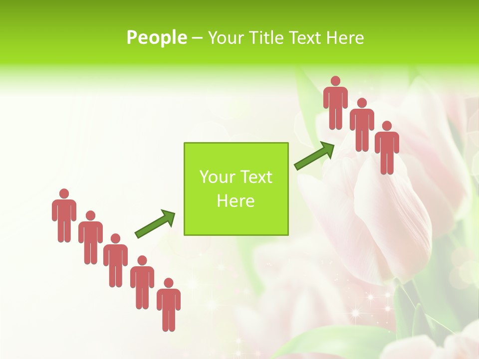 Art Tulip Background PowerPoint Template