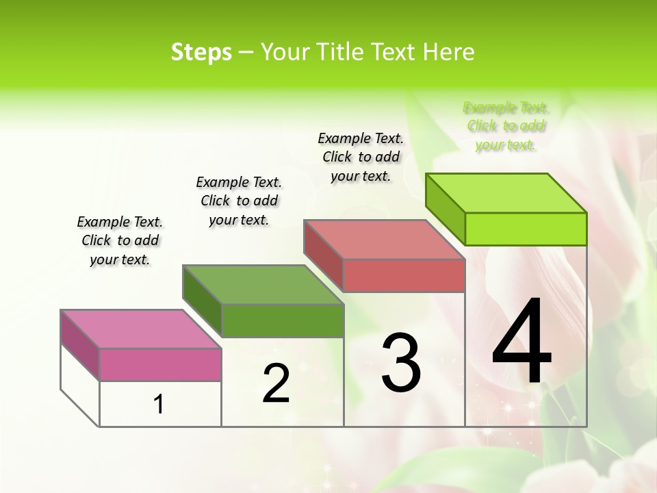 Art Tulip Background PowerPoint Template