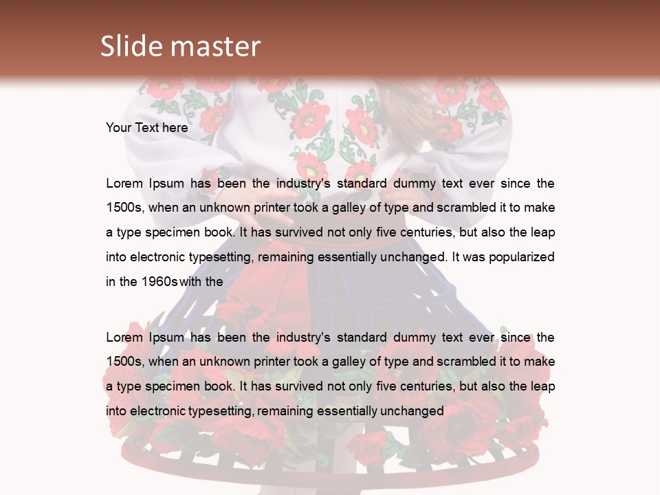 Beautiful Joy Girl PowerPoint Template