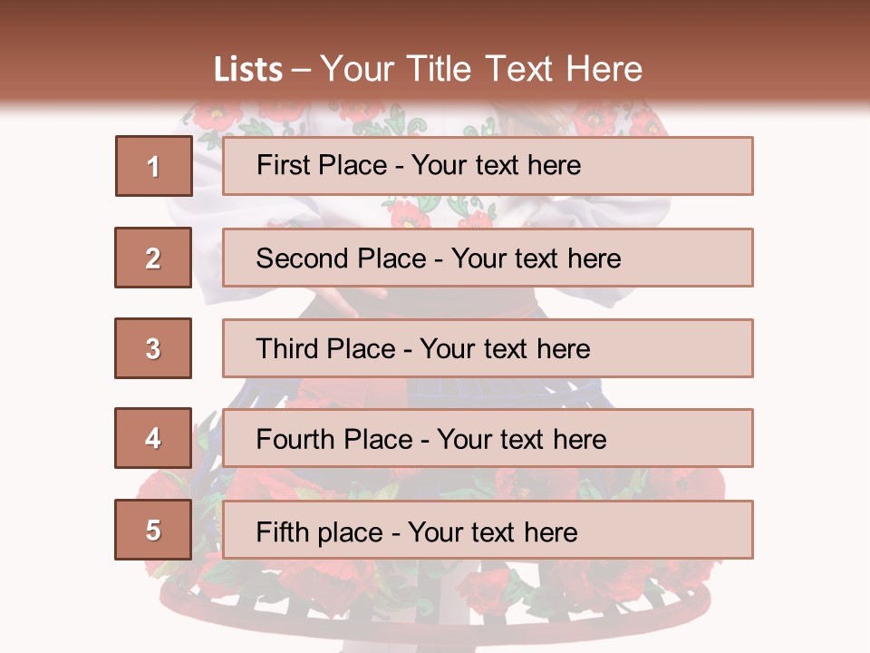 Beautiful Joy Girl PowerPoint Template