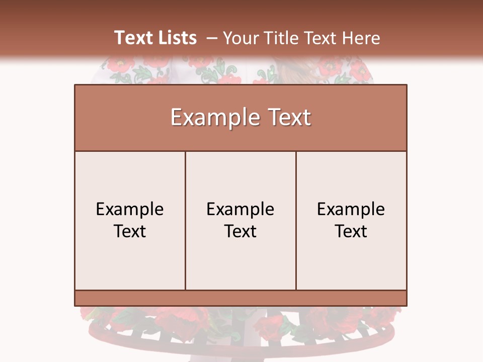 Beautiful Joy Girl PowerPoint Template