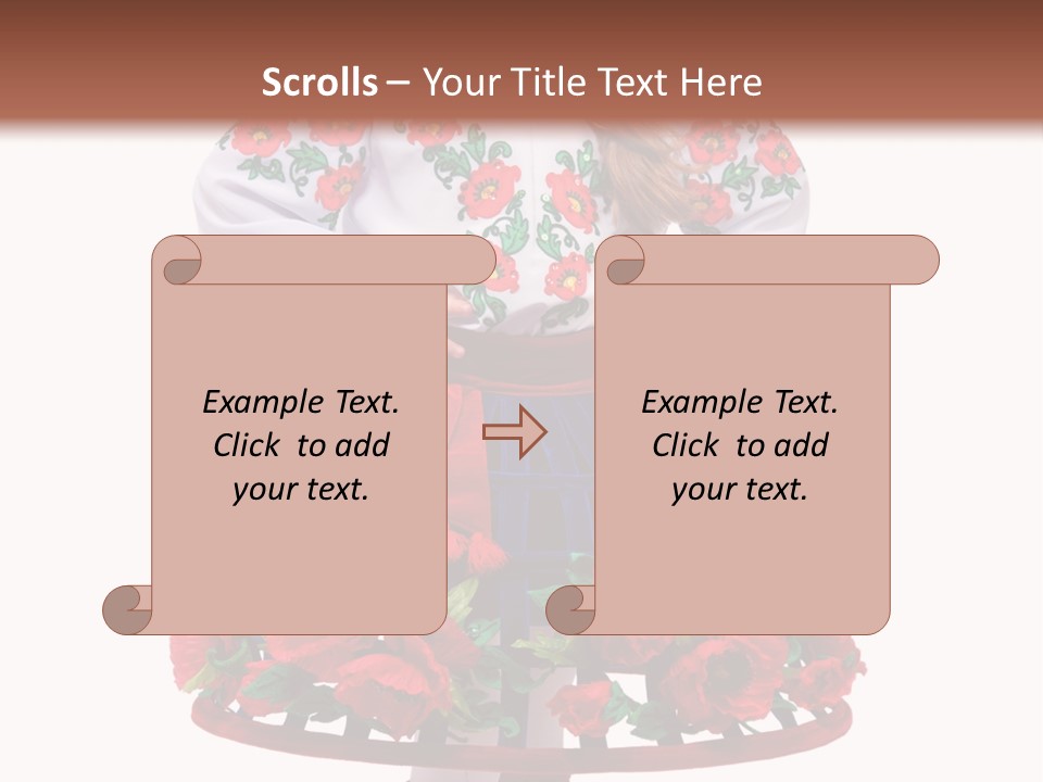 Beautiful Joy Girl PowerPoint Template