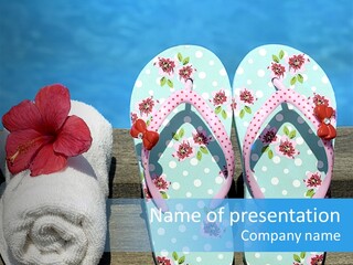 Exotic Footwear Accessory PowerPoint Template