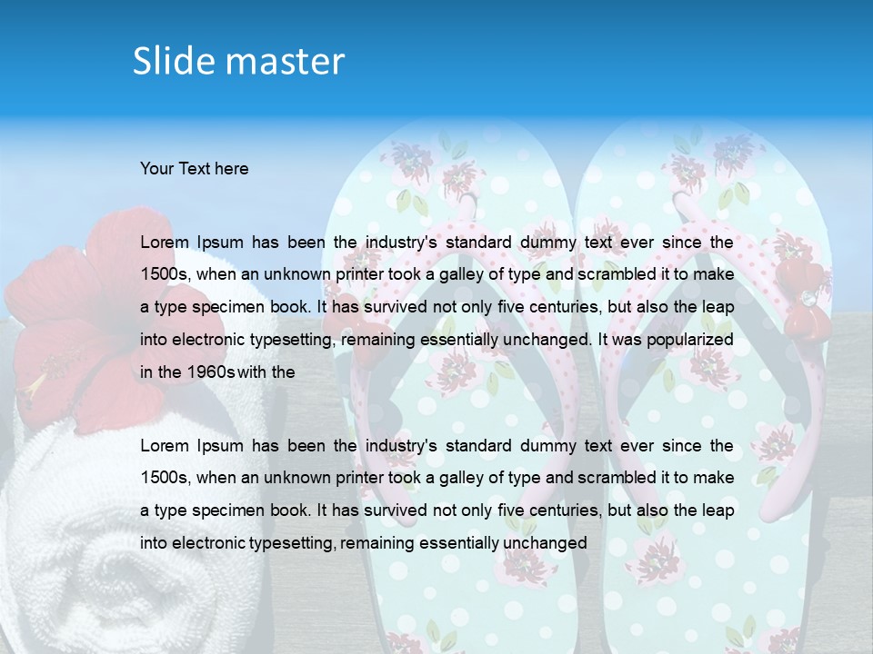 Exotic Footwear Accessory PowerPoint Template