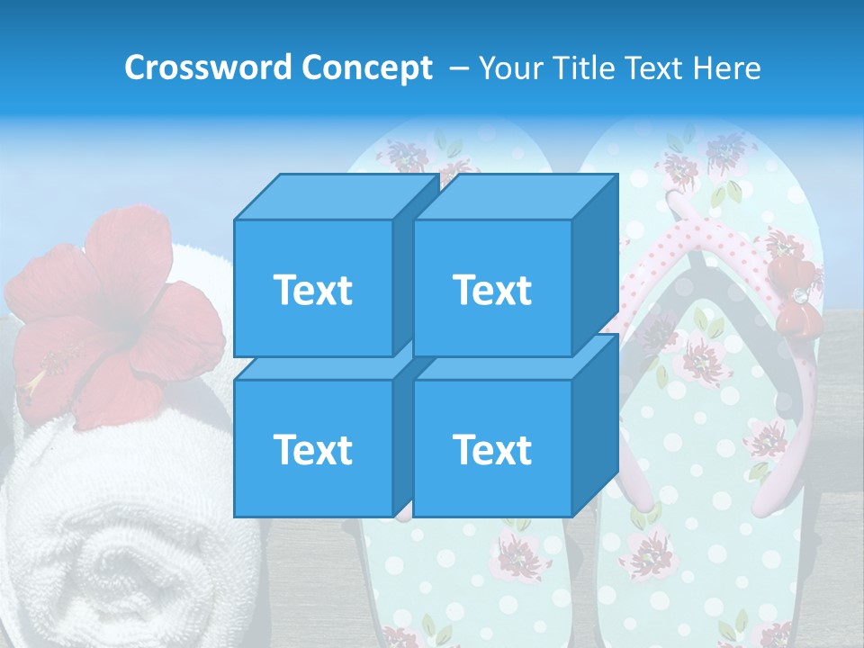 Exotic Footwear Accessory PowerPoint Template