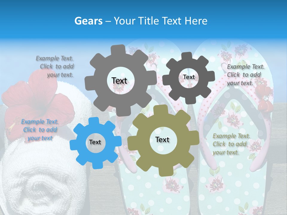 Exotic Footwear Accessory PowerPoint Template