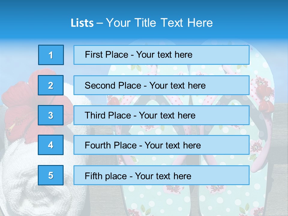 Exotic Footwear Accessory PowerPoint Template