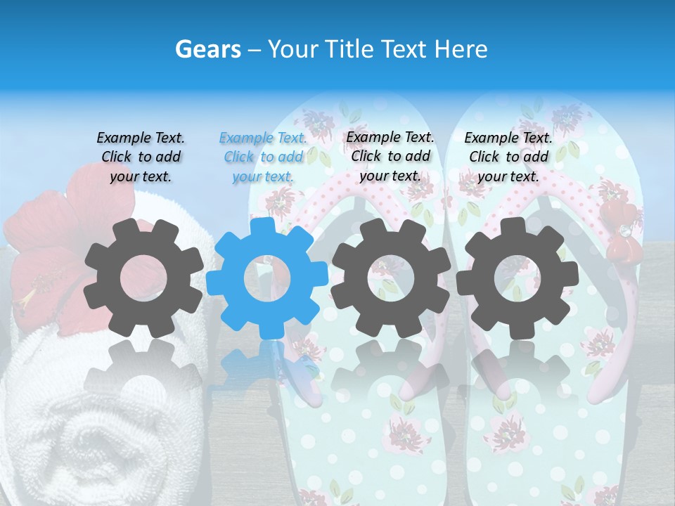 Exotic Footwear Accessory PowerPoint Template