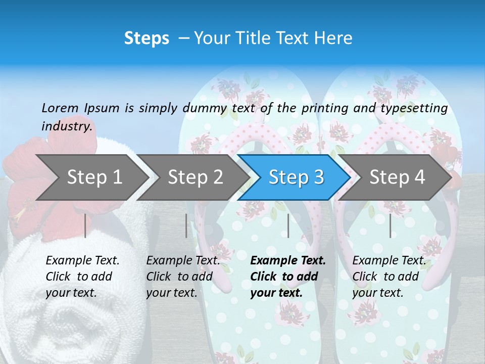 Exotic Footwear Accessory PowerPoint Template