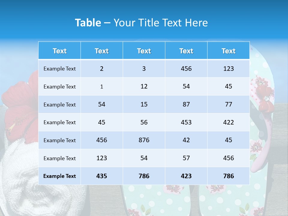 Exotic Footwear Accessory PowerPoint Template