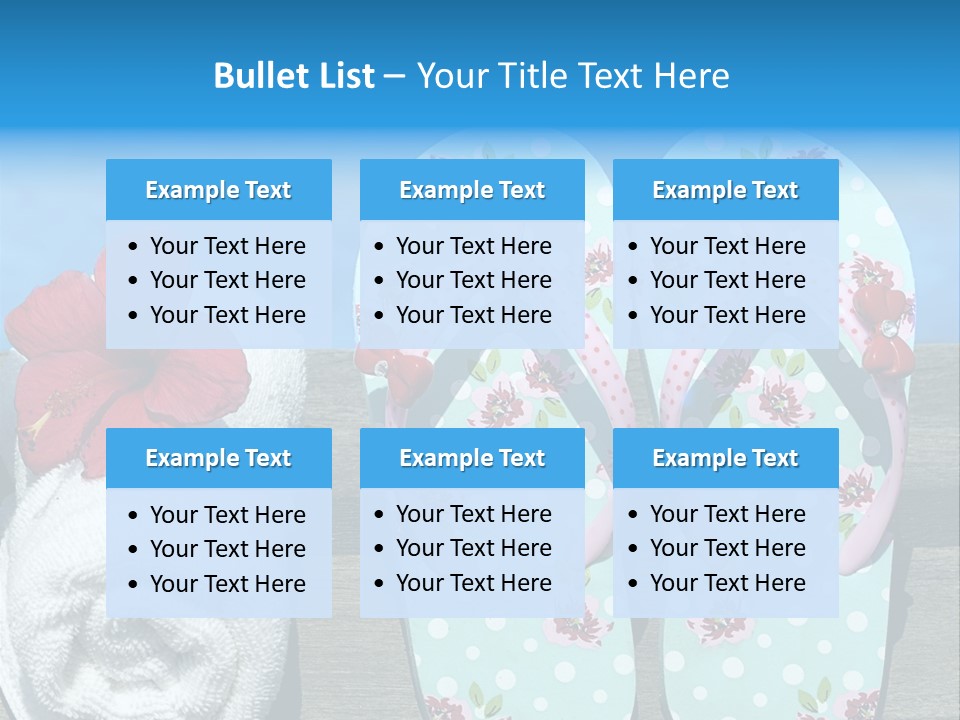 Exotic Footwear Accessory PowerPoint Template