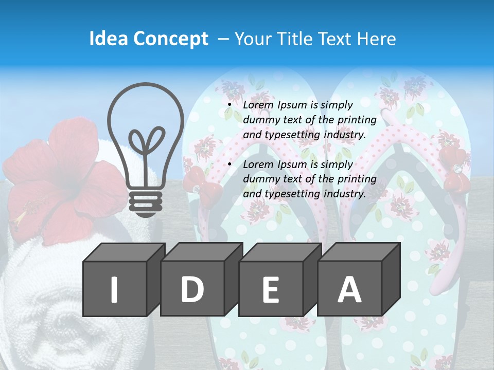 Exotic Footwear Accessory PowerPoint Template