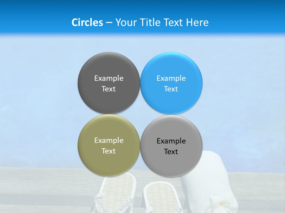 Relax Flower Pool PowerPoint Template