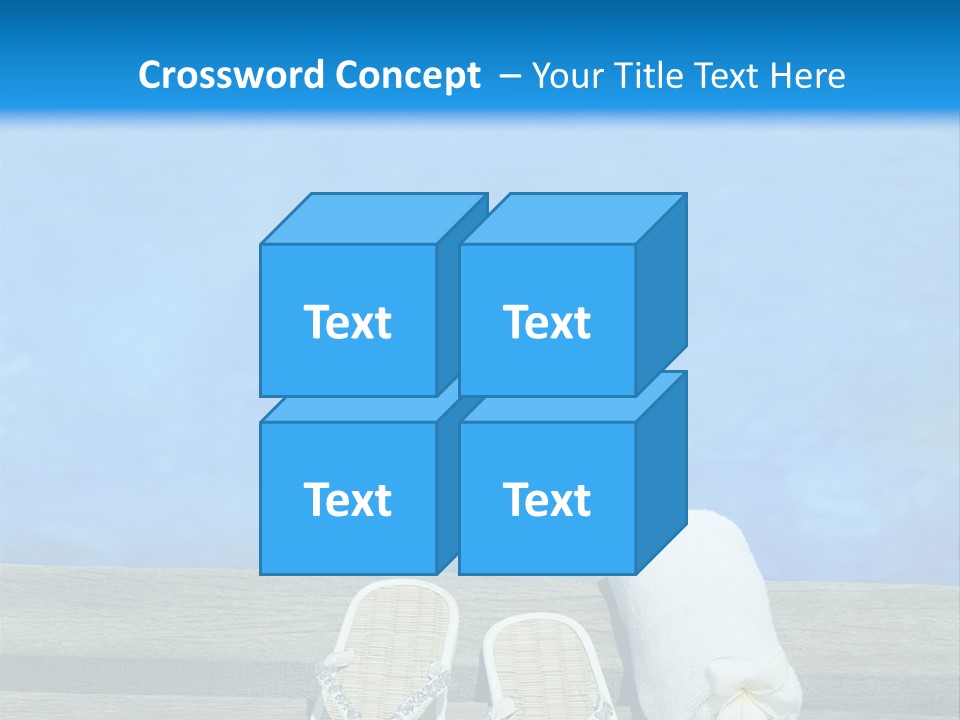 Relax Flower Pool PowerPoint Template