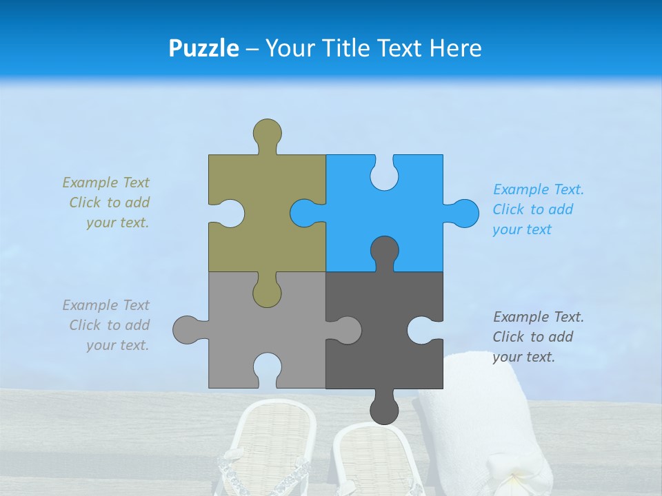 Relax Flower Pool PowerPoint Template