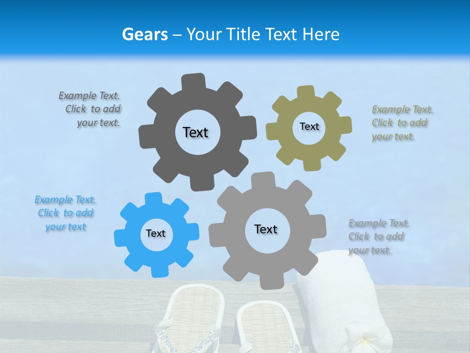 Relax Flower Pool PowerPoint Template