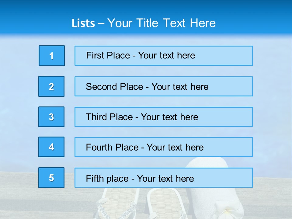 Relax Flower Pool PowerPoint Template