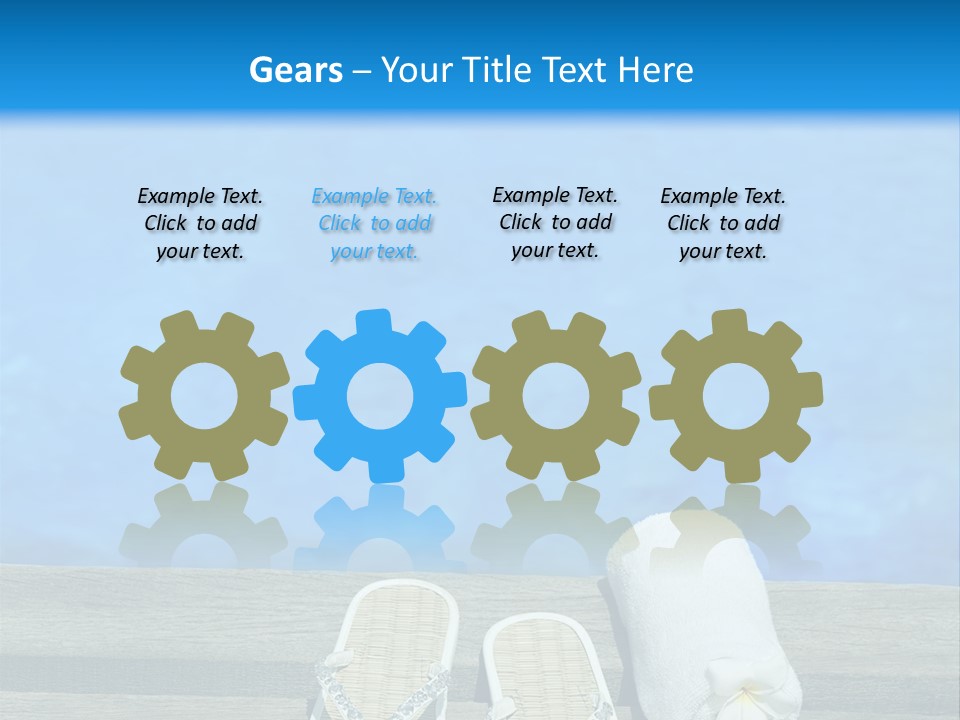 Relax Flower Pool PowerPoint Template