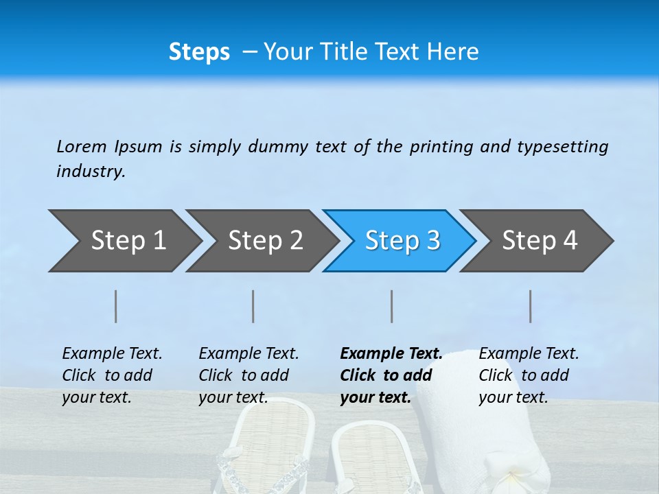 Relax Flower Pool PowerPoint Template